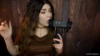 ASMR – 激烈的舔耳 嘴唇音 _ KittyKlaw