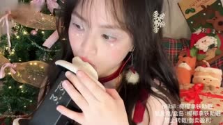 ASMR – 圣诞特辑：视觉向舔耳 _ 椰椰拿铁