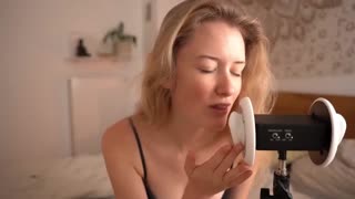 ASMR – 强烈的耳朵舔舐和口腔声音 _ Emily